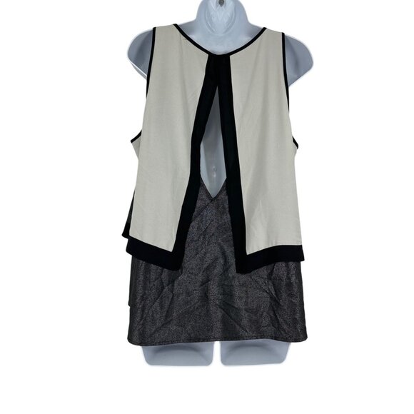 Express Colorblock Tank Top With Metallic Detail Women's Size L - Picture 4 of 9